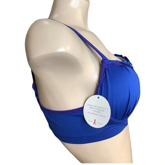 Massam Blue Padded Underwire Bra Made in Brazil New with Tags - Picture 4 of 8